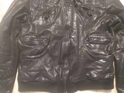 Guess & Marciano leather jacket kurtka skóra kozia size L jak M