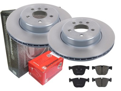 Гальмівні диски гальмівні колодки zimmermann задня bmw 7 f01 f02 f04 345 фото №1