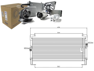 RADUADOR DE ACONDICIONADOR CHRYSLER NEON; DODGE NEON;  