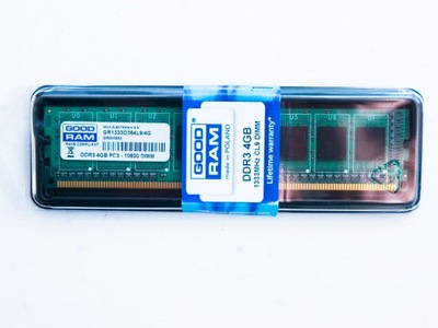 Pamięć GOODRAM DDR3 4GB 1333MHz 10600 DIMM - GR1333D364L9/4G