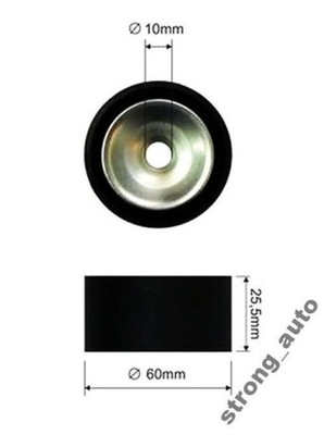 Ролик ремінь dacia 1.6 16v logan sandero duster renault laguna scenic megane фото №1