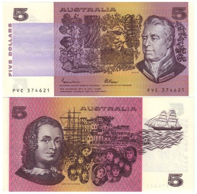 AUSTRALIA 5 DOLARÓW 1985 P-44e(2) UNC