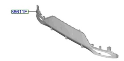 Hyundai i20 2020- бампер задняя dół фото №1