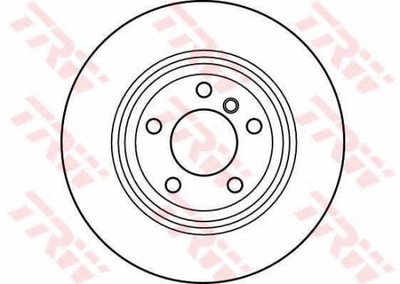 DISCOS DE FRENADO PARTE TRASERA TRW DF4189  