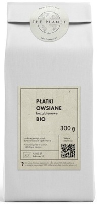 PŁATKI OWSIANE BEZGLUTENOWE BIO 300 g - THE PLANET