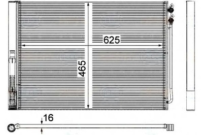 BEHR HELLA КОНДЕНСАТОР РАДИАТОР КОНДИЦИОНЕРА +GRATI