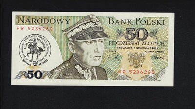 BANKNOT PRL z nadrukiem BITWA POD RACŁAWICAMI