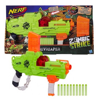 Pistolet Nerf Zombie Strike RevReaper 10 Strzałek