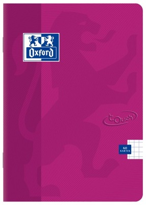 Zeszyt Oxford Touch A4 60 kartki kratka fioletowy