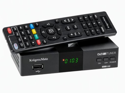 Tuner dekoder DVB-T HEVC Kruger&Matz H.265 KM0550D