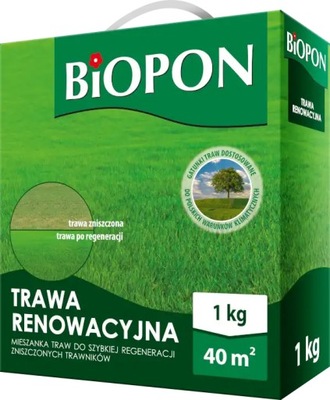 Biopon trawa Renowacyjna nasiona 0,5kg na 20m2