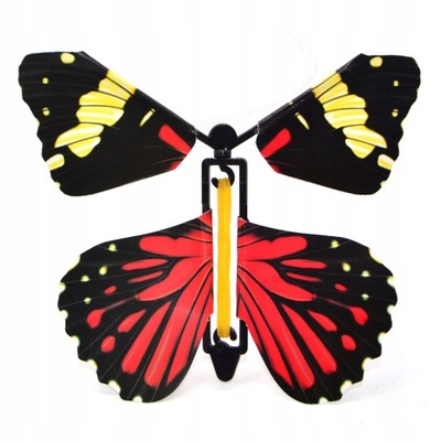 zabawka latający motyl na gumce