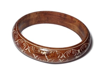 Bransoleta bangle drewniana Peru 2091