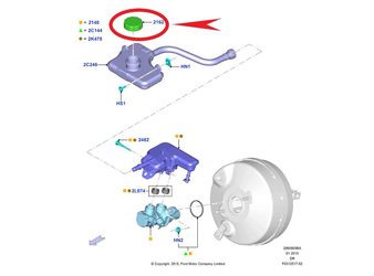 TAPADERA DE ALIMENTACIÓN DE LÍQUIDO DE FRENADO FOCUS KUGA MONDEO  