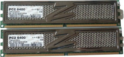 Pamięć DDR2 4GB 800MHz PC6400 OCZ Titanium 2x 2GB