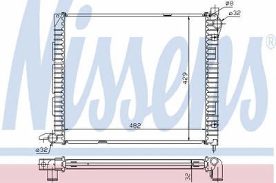 РАДИАТОР ВОДЫ NISSENS 64300A