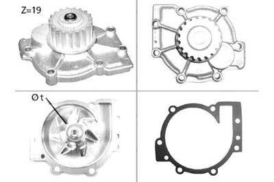 VALEO НАСОС ВОДЫ VOLVO V50 1.8 BENZ 5 20044 2007