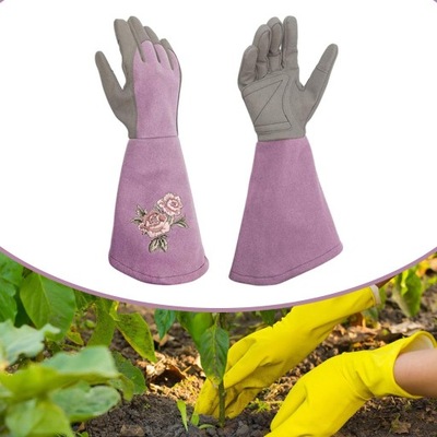 Rękawice ogrodnicze Odporne na ścieranie Rękawice ogrodnicze Fioletowe M