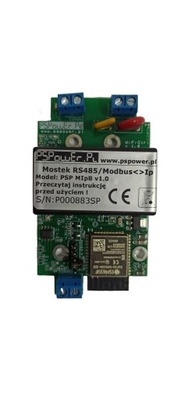 Mostek MIpB, RS485 Modbus <> Ip