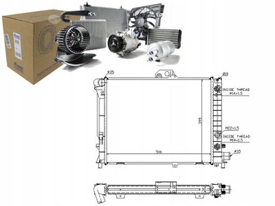 NISSENS 64033A РАДИАТОР, СИСТЕМА ОХЛАЖДЕНИЯ ДВИГАТЕЛЯ