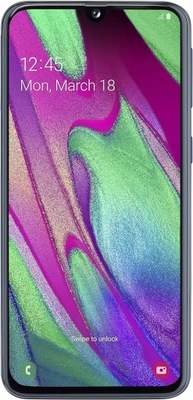 SAMSUNG GALAXY A40 64GB DUAL SIM | CZARNY SMARTFON