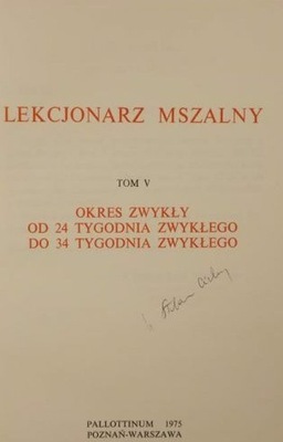 Praca Zbiorowa - Lekcjonarz mszalny