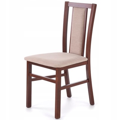 Bukowe Krzesło Orzech Tapicerowane do Salonu