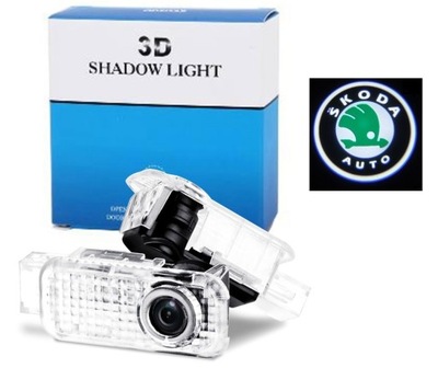 LED LOGO PROJEKTOR HD DRZWI SKODA ROOMSTER SUPERB
