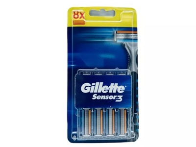 WKŁADY GILLETTE SENSOR 3 8 SZT.