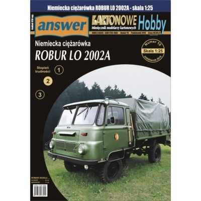 KH 10/2018 Niemiecka ciężarówka ROBUR LO2002A 1:25