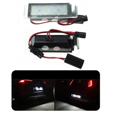 Набір 2x ламп led do номерного знака реєстраційний opel insignia a ampera mokka фото №1