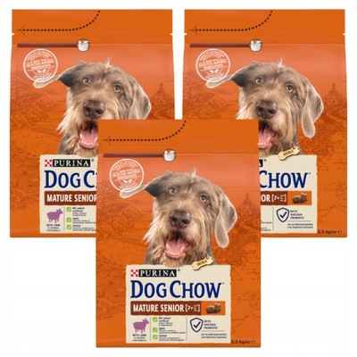 Purina DOG CHOW Mature lamb jagnięcina 3 x 2,5kg