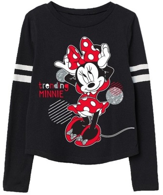 Czarna BLUZKA myszka MINNIE MOUSE Disney 110