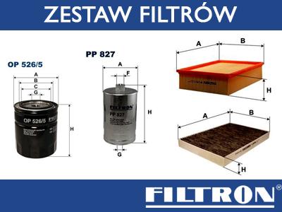 FILTRON ZESTAW FILTRÓW AUDI A4 B7 3.0 218KM