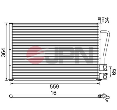 RADUADOR DE ACONDICIONADOR FIESTA (01-) 1.3 EFI  