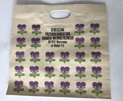 Reklamówka torba papierowa PRL SPHW