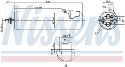 Nissens 95565 осушувач, кондиціонер фото №1