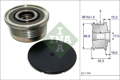 EMBRAGUE GENERADOR INA 535 0048 10  