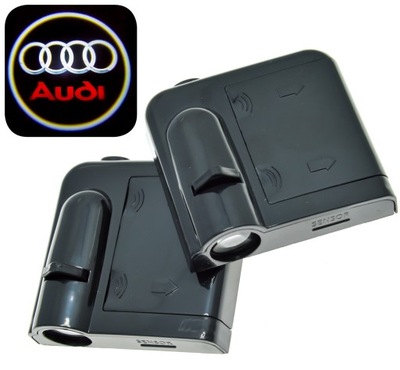 AUDI DIODO LUMINOSO LED LOGOTIPO PROYECTOR HD AL ACUMULADORES A1 A2 A3 A4  