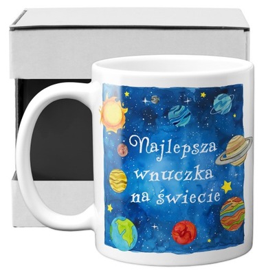 kubek NAJLEPSZA WNUCZKA NA ŚWIECIE prezent dla wnuczki wnusia gwiazdy