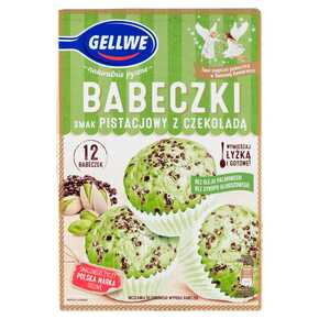 Gellwe - Babeczki smak pistacjowy z czekoladą mies