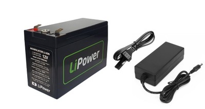 Akumulator Li-Ion LiPower 17.5Ah 12V ładowarka 5A