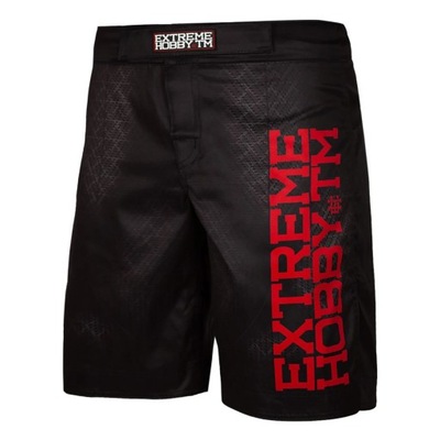 EXTREME HOBBY SZORTY GRAPPLING MMA BLACK ARMOUR XL