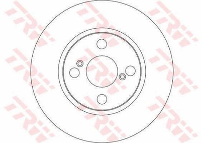 DISCOS DE FRENADO PARTE DELANTERA TRW DF4403  