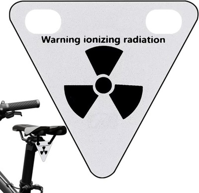 BICICLETAS TRAGALUZ ODBLASKOWY, TROJKATNE PARTE TRASERA LUZ REFLEXIVO PARA  