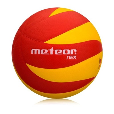 Piłka do siatkówki METEOR NEX żółto/czerwona 5