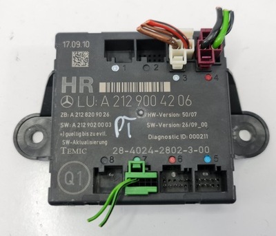 MÓDULO DE PUERTA DERECHA PARTE TRASERA MERCEDES W212 A2129004206  