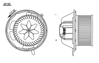 MAHLE ORIGINAL AB 194 000S VENTILADOR INTERIOR  