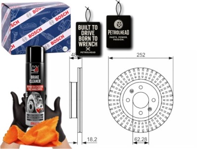 Тормозные диски тормозные 2szt. перед hyundai i10 i i10 ii i10 #petrolhead pro+ kit2 фото №1