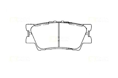Starline гальмівні колодки гальмівні задня lexus es 350 toyota фото №1